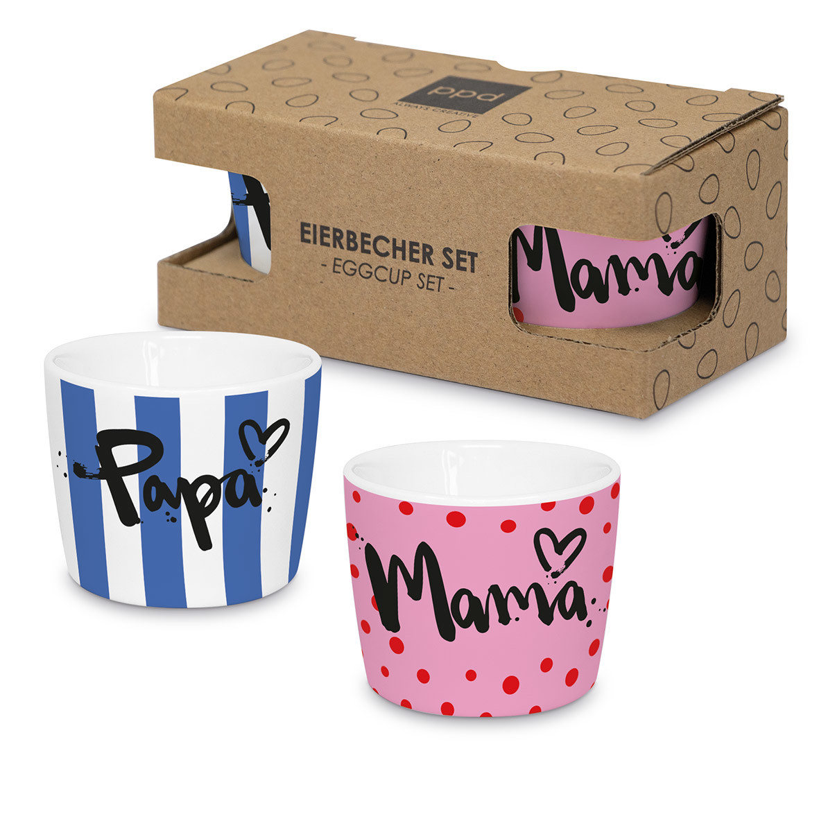 Formart Mama+Papa Egg Cup Set CB