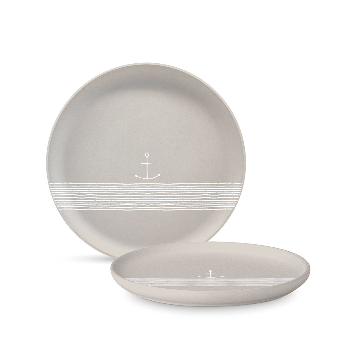 Pure Anchor taupe Matte Plate 21