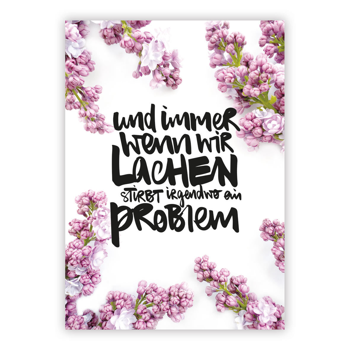 Immer wenn wir lachen Postcard Immer wenn wir lachen Postcard