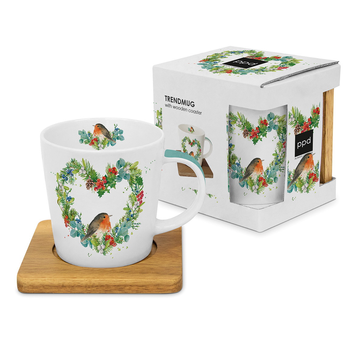 Robin Heart Trend Mug nature Robin Heart Trend Mug nature