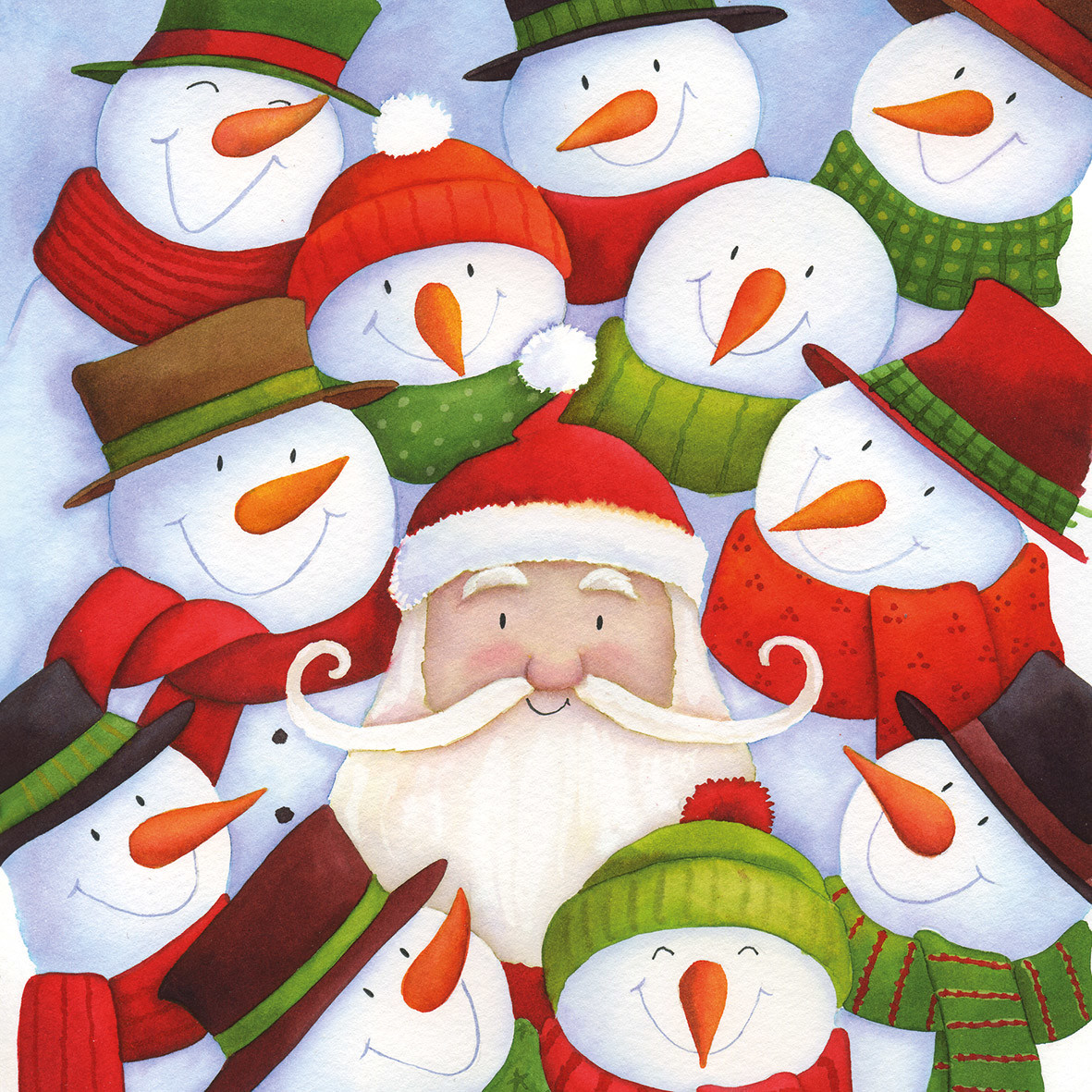 Santa`s Circle Napkin 33x33