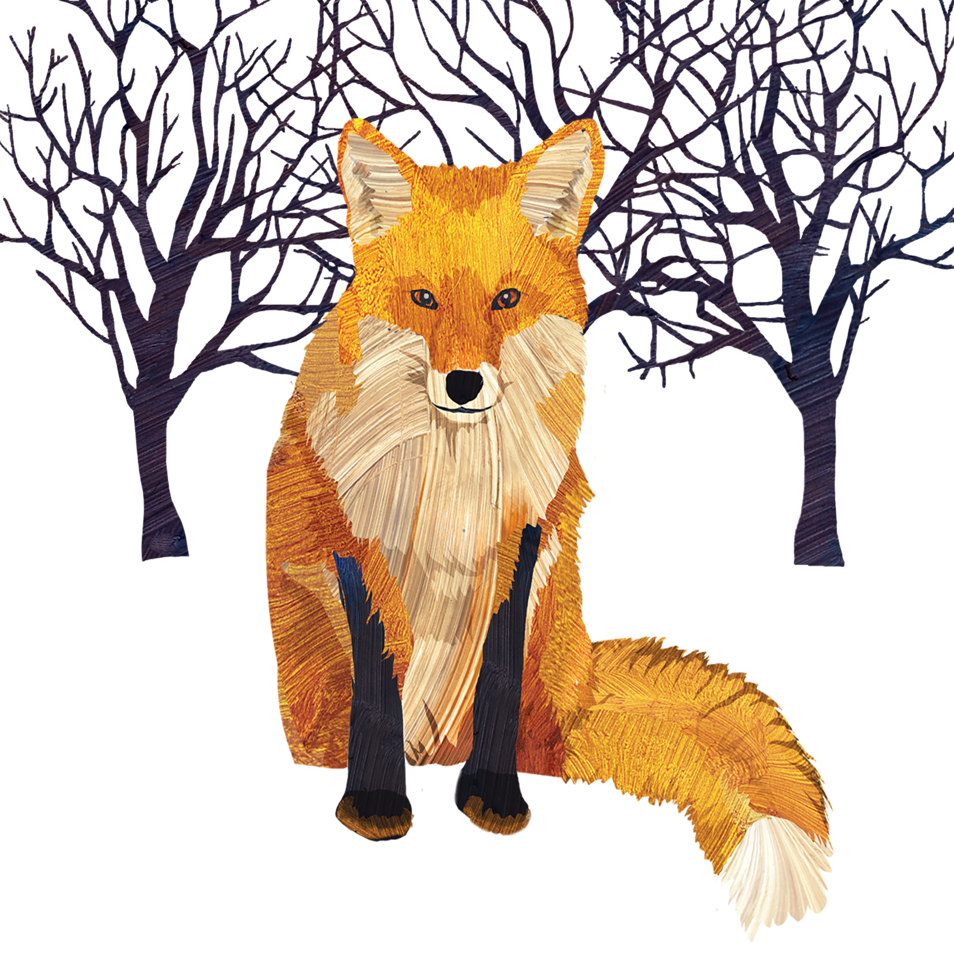 Winter Fox Napkin 33x33