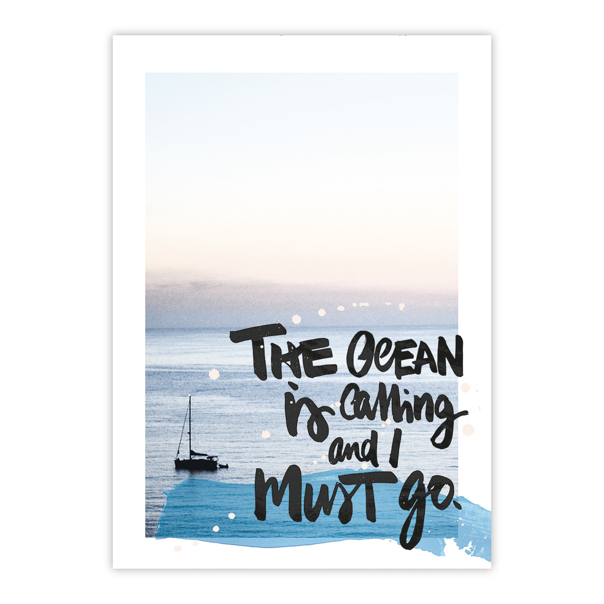 The Ocean is calling Postcard