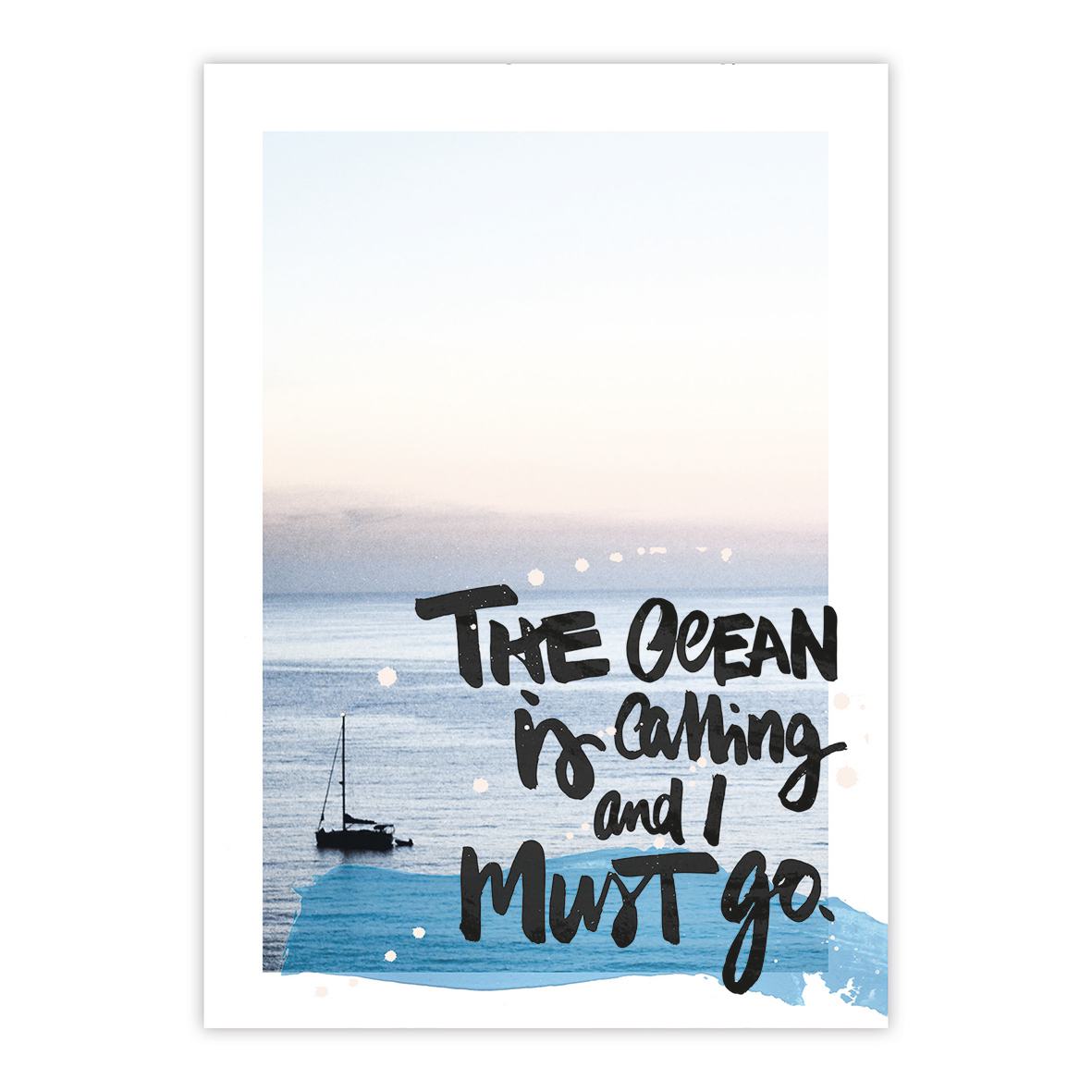 The Ocean is calling Postcard The Ocean is calling Postcard