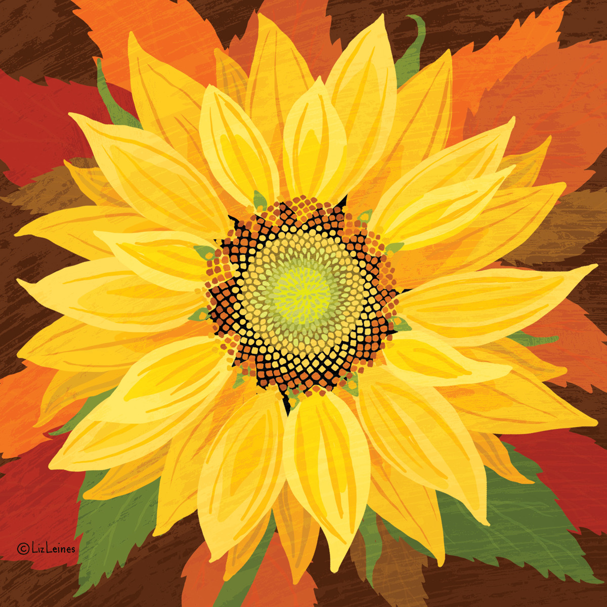 October Sunflower Napkin 33x33