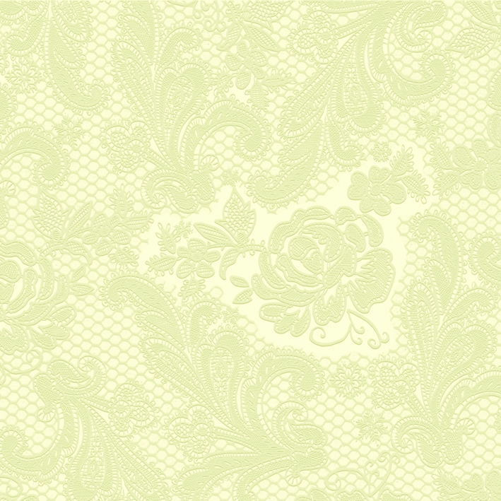 Lace embossed ivory  33x33