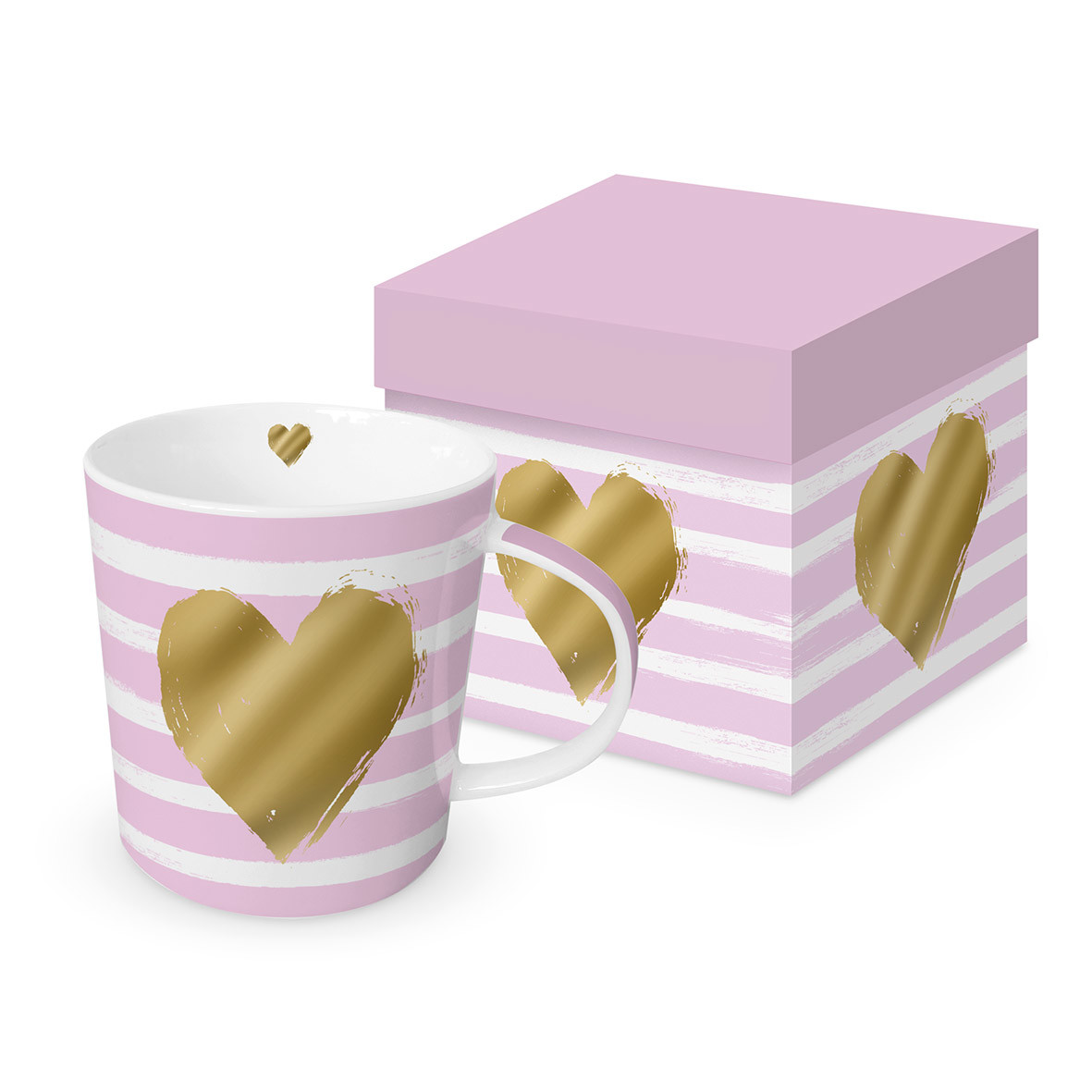 Heart & Stripes rosé Trend Mug GB