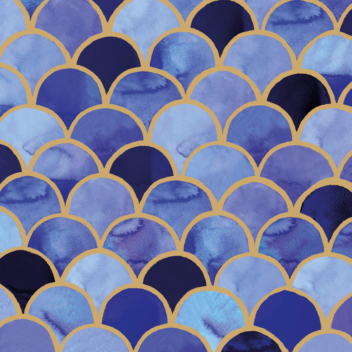 Art Déco aqua Napkin 33x33