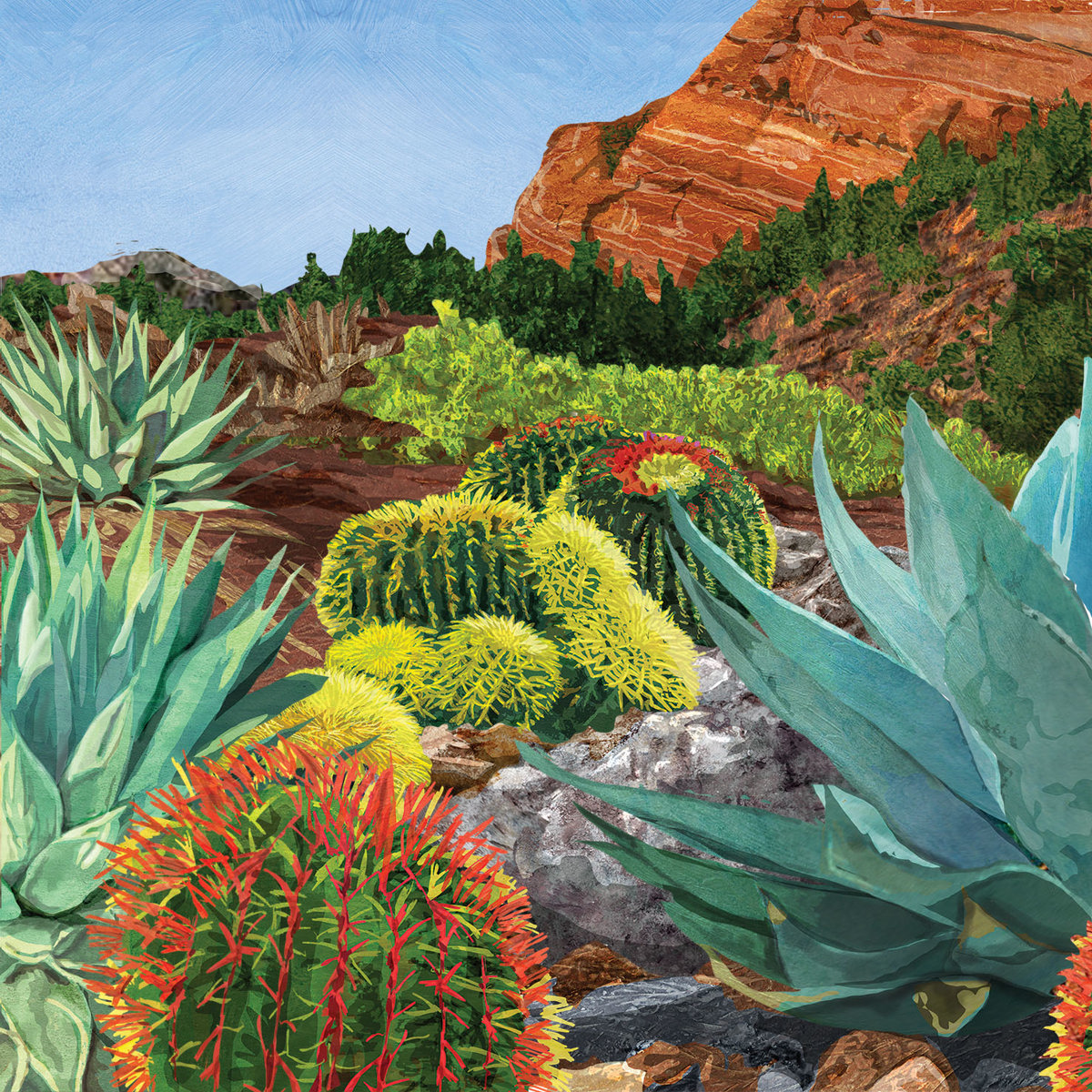 Desert Oasis Napkin 25x25