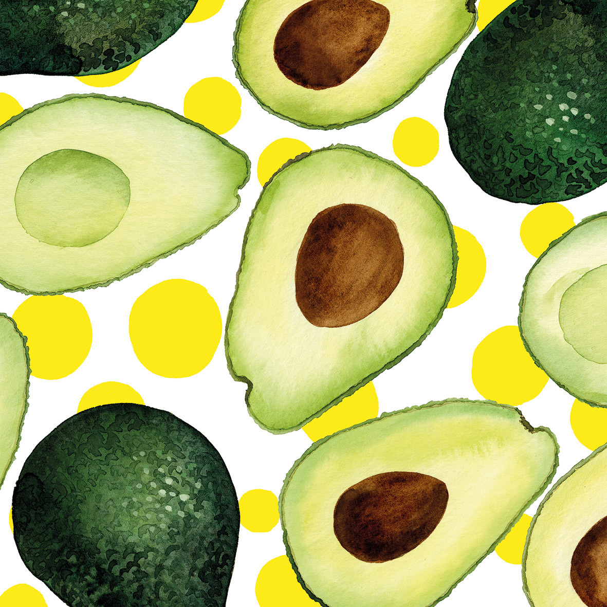 Avocado & Dots Napkin 33x33