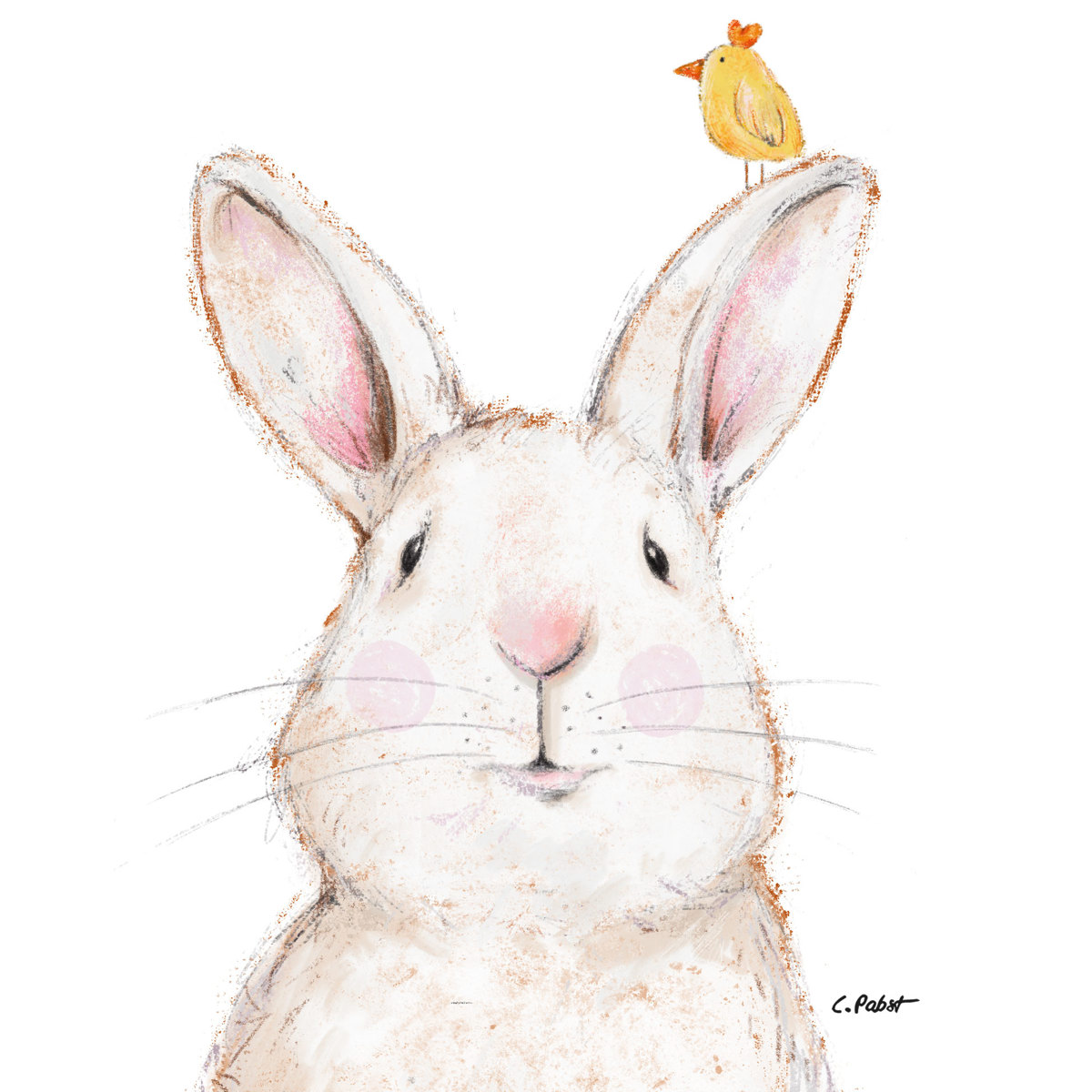Rabbit & Friend Napkin 33x33