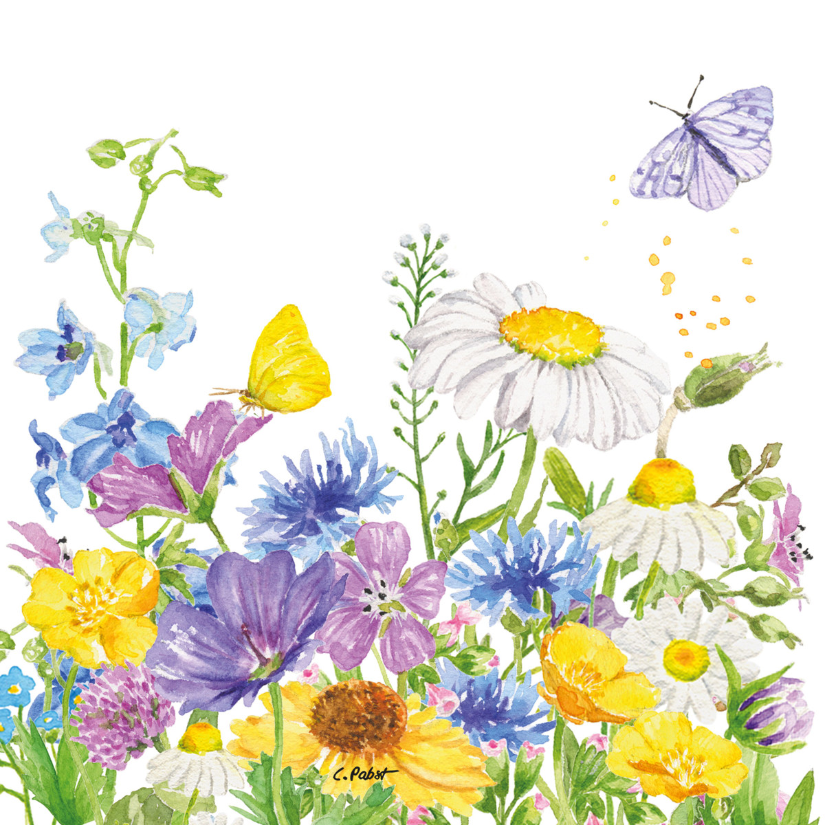 Summer Flowers Napkin 33x33