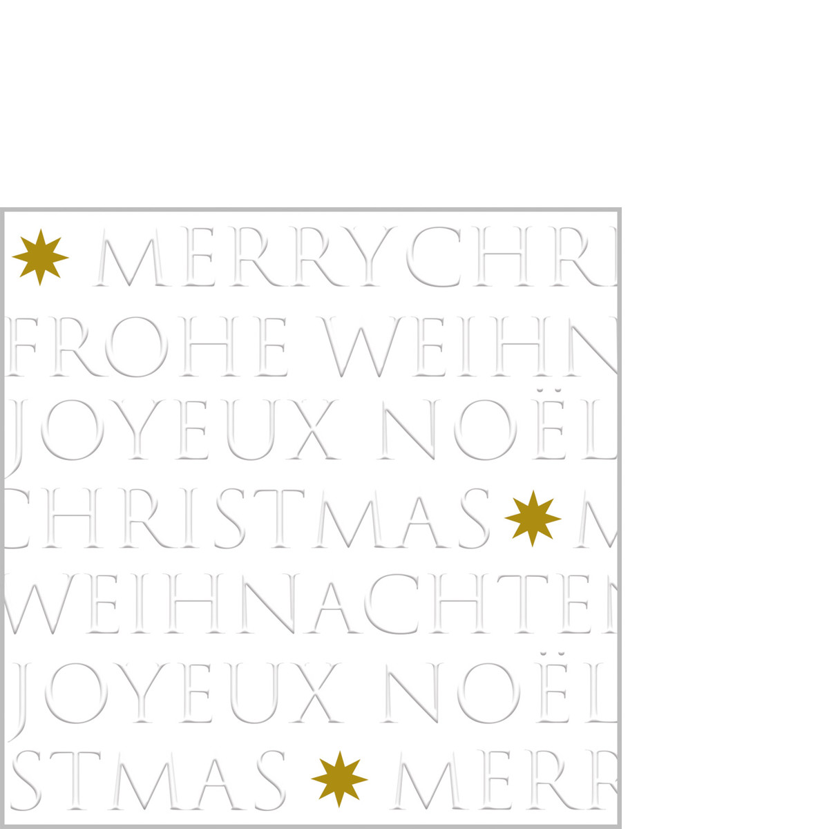 Christmas embossed pearl Napkin 25x25 relief Christmas embossed pearl Napkin 25x25 relief