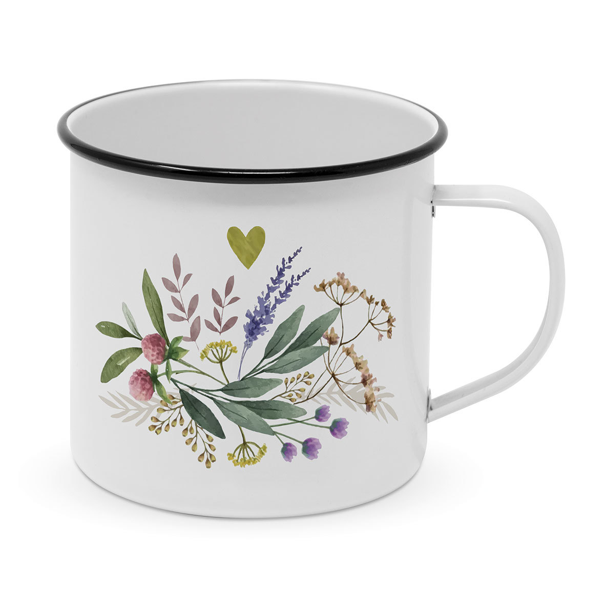 Provence Happy Metal Mug Provence Happy Metal Mug
