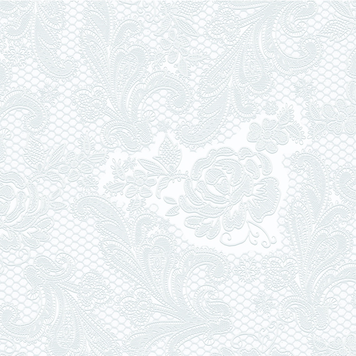 Lace embossed pearl 33x33