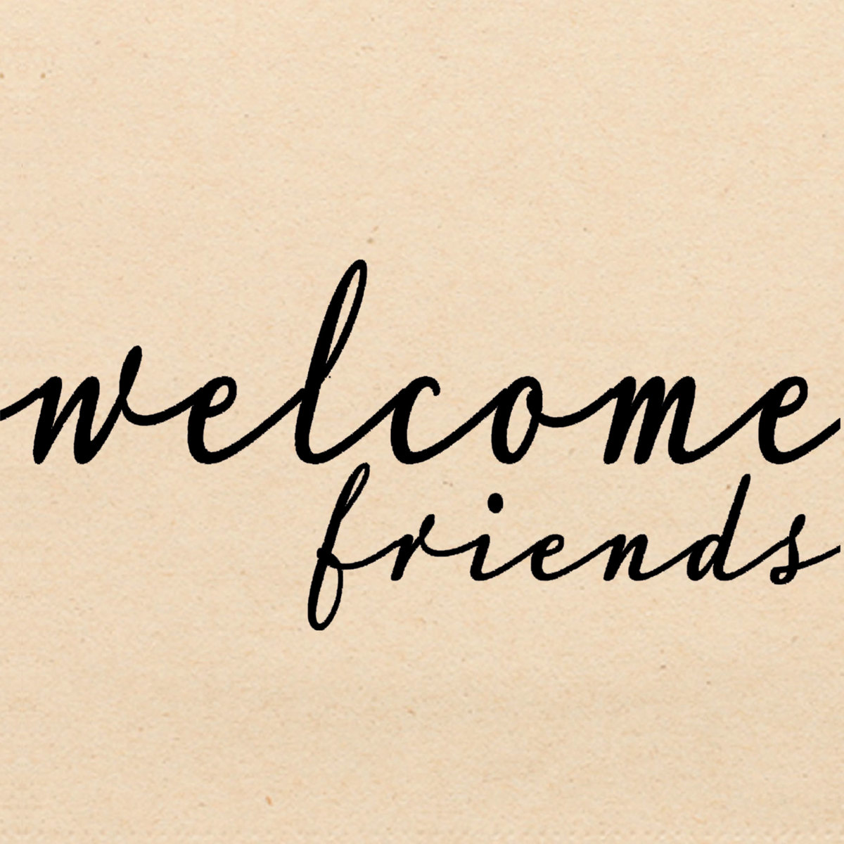 Friends black Napkin 33x33 eco