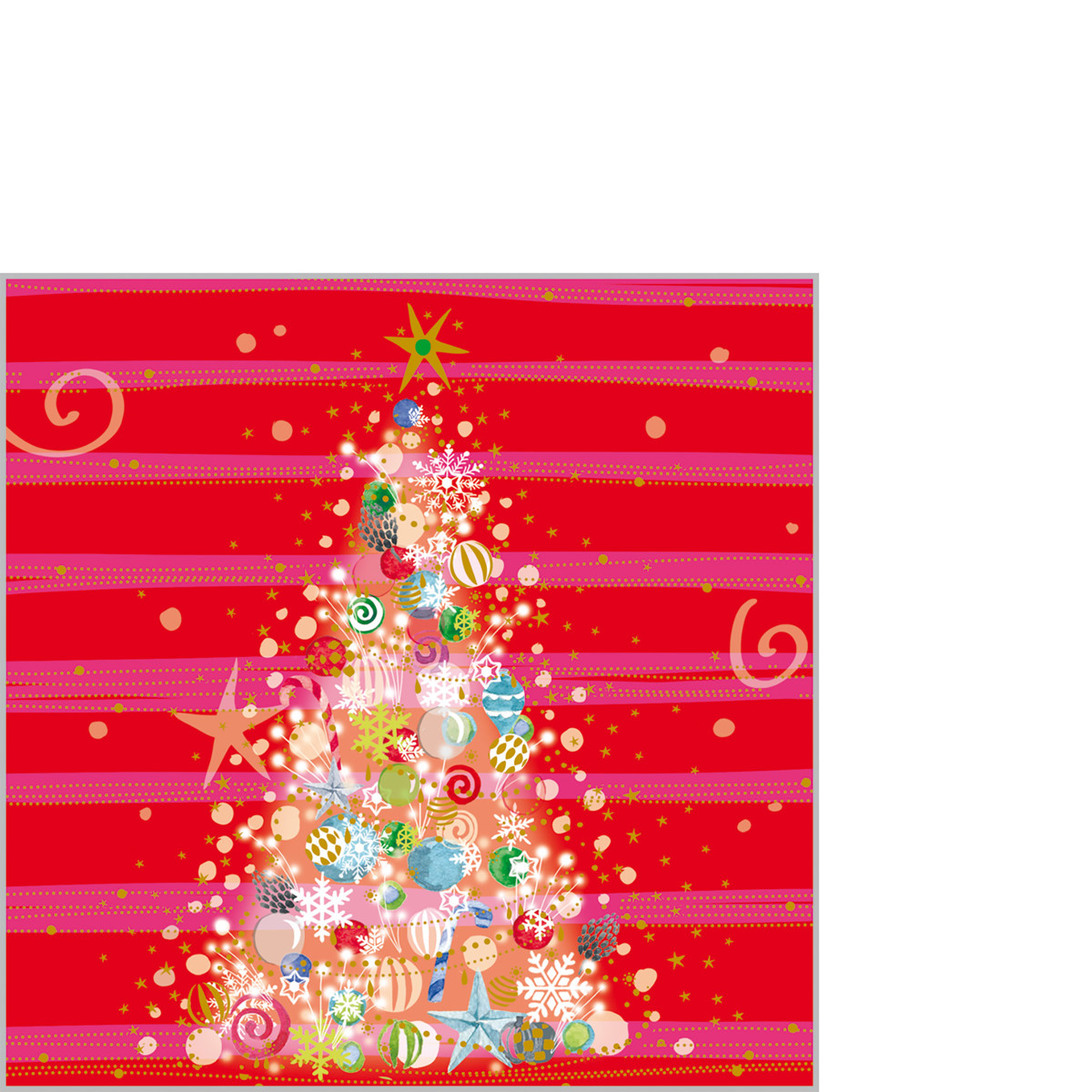 Christmas Red & Pink Napkin 25x25 Christmas Red & Pink Napkin 25x25