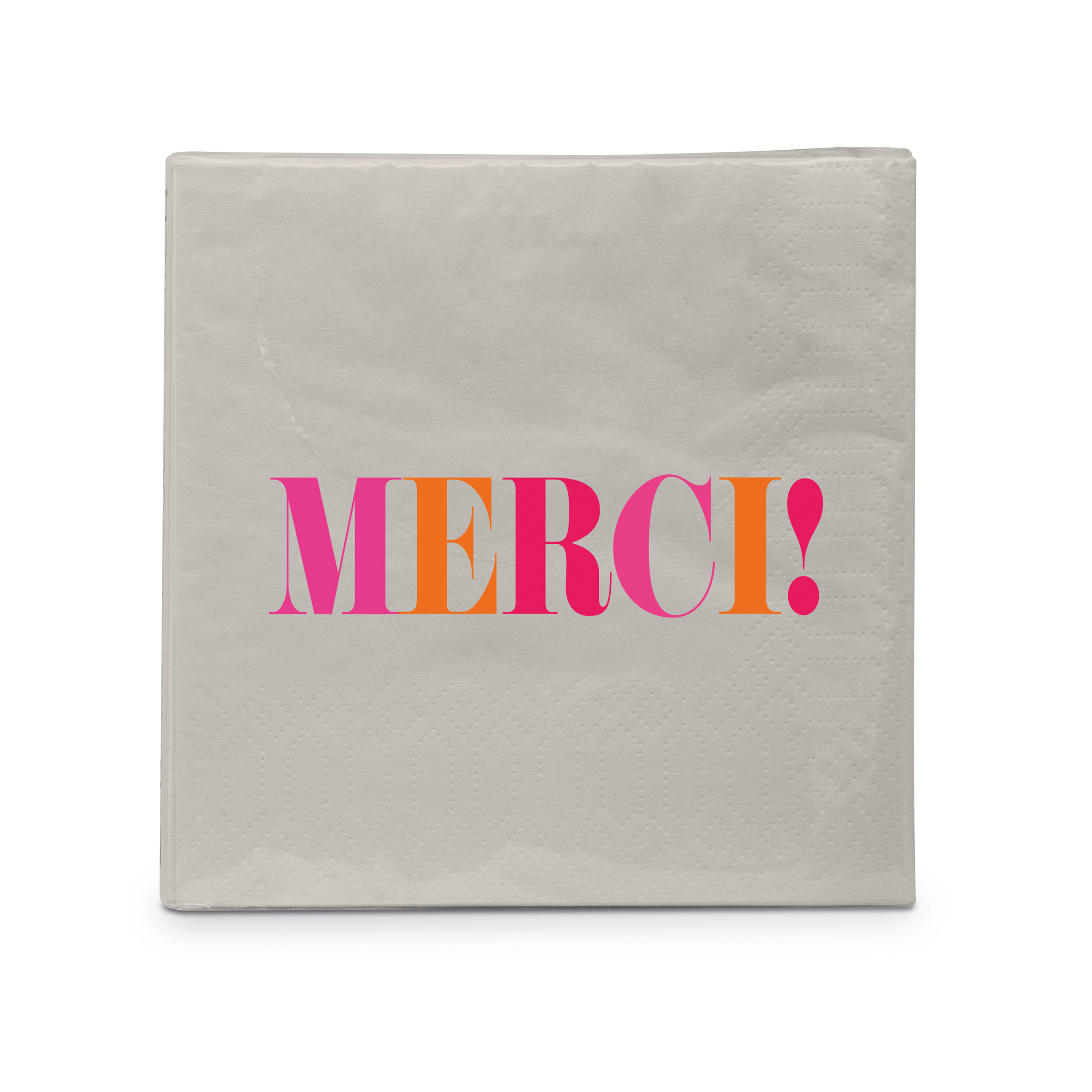 Merci pink Napkin 25x25