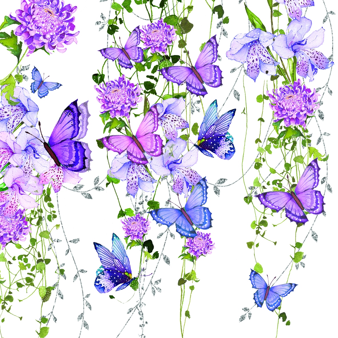 Butterfly Splash 33x33 cm Butterfly Splash 33x33 cm