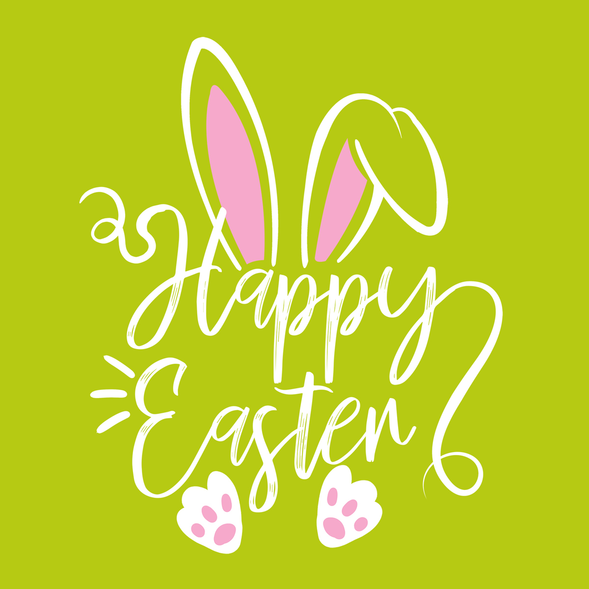 Happy Easter green Napkin 33x33