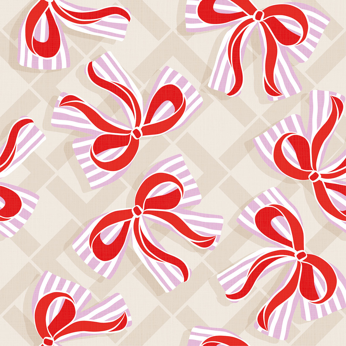 Bows taupe Napkin 33x33 Bows taupe Napkin 33x33