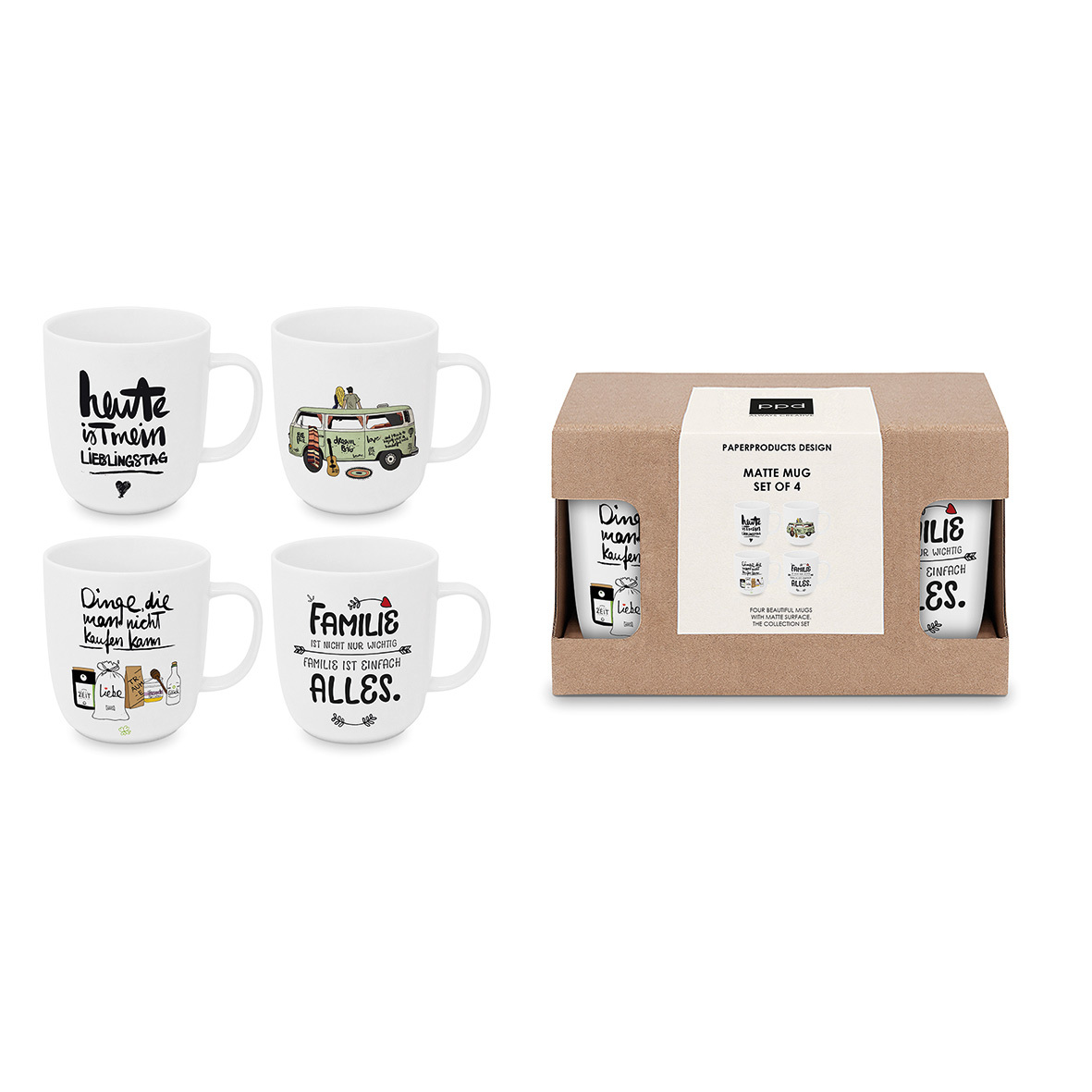 Formart x 4 Matte Mug Set 4 Formart x 4 Matte Mug Set 4
