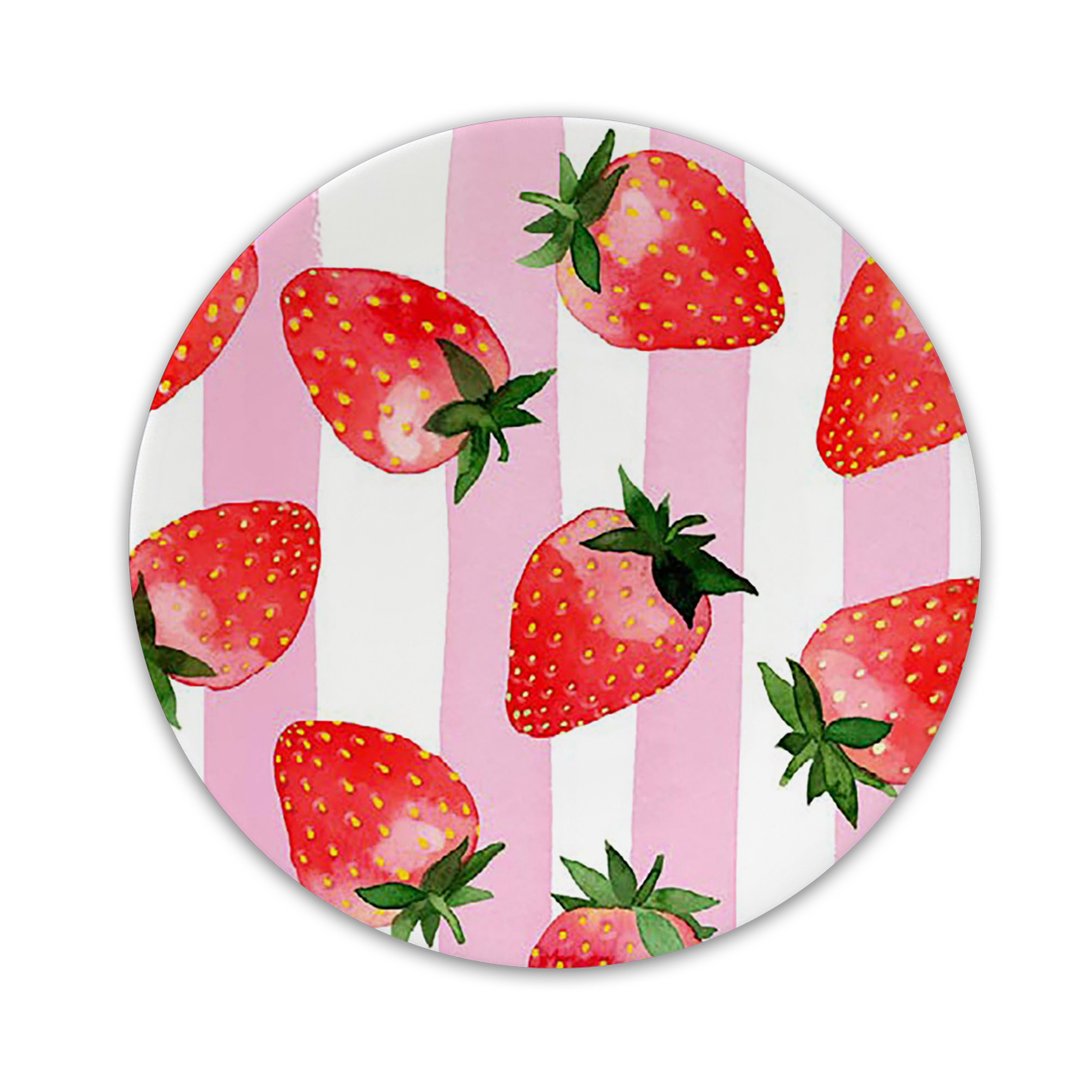 Strawberry & Stripes FBC Plate