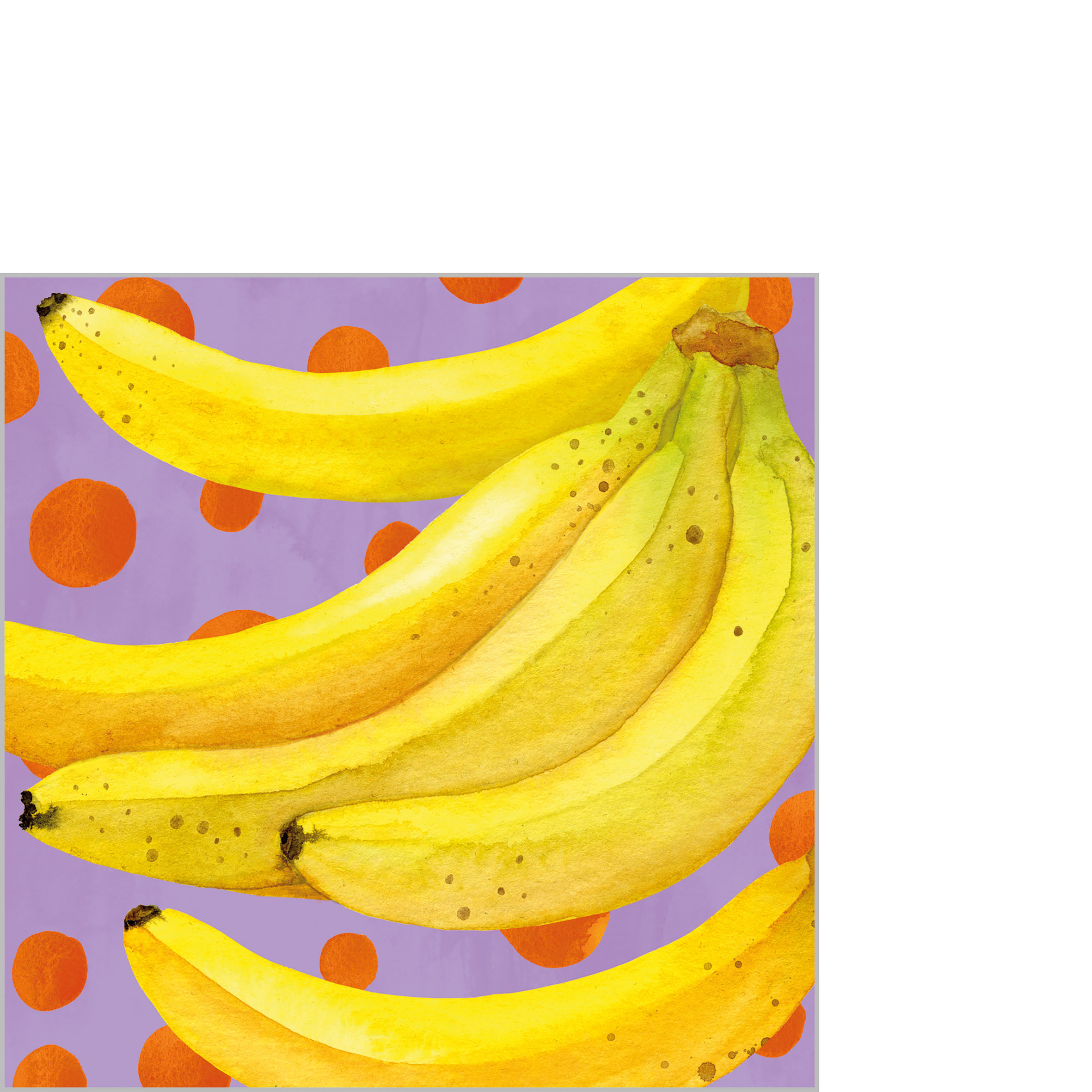 Bananas & Dots Napkin 25x25