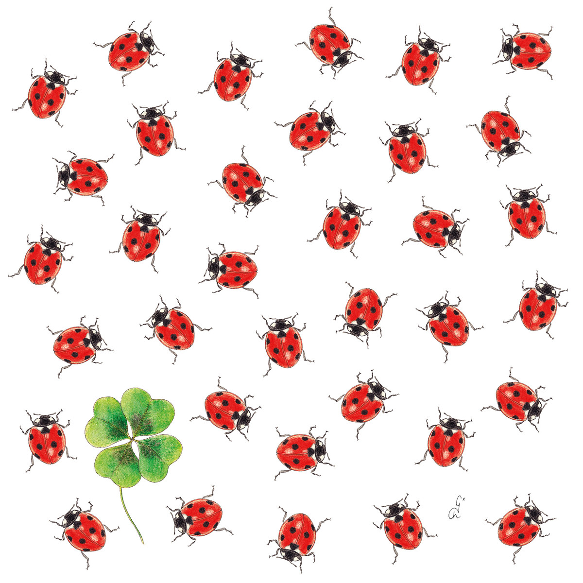 Bugs Napkin 33x33 Bugs Napkin 33x33
