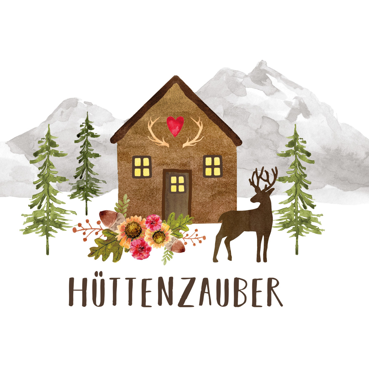 Huettenzauber Napkin 33x33 Huettenzauber Napkin 33x33