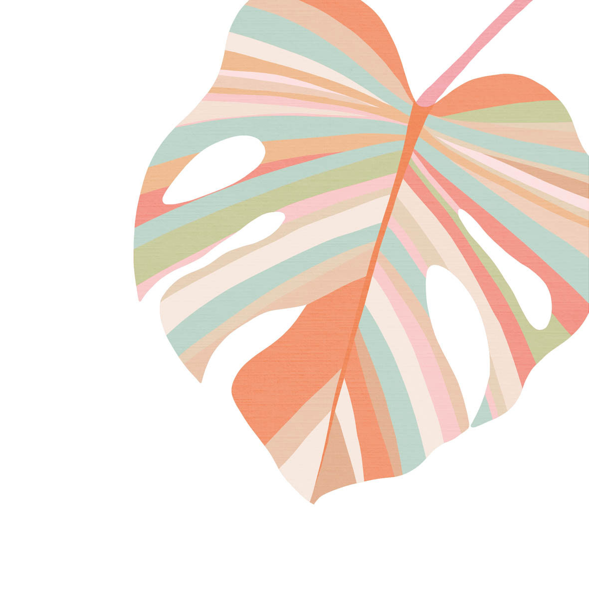 Pastel Leave Napkin 33x33 Pastel Leave Napkin 33x33