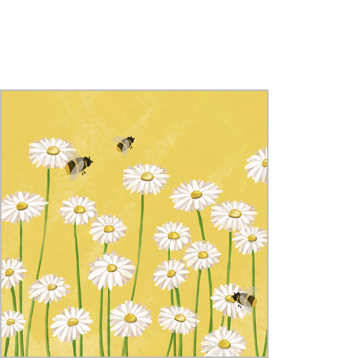 Bees & Flowers Napkin 25x25