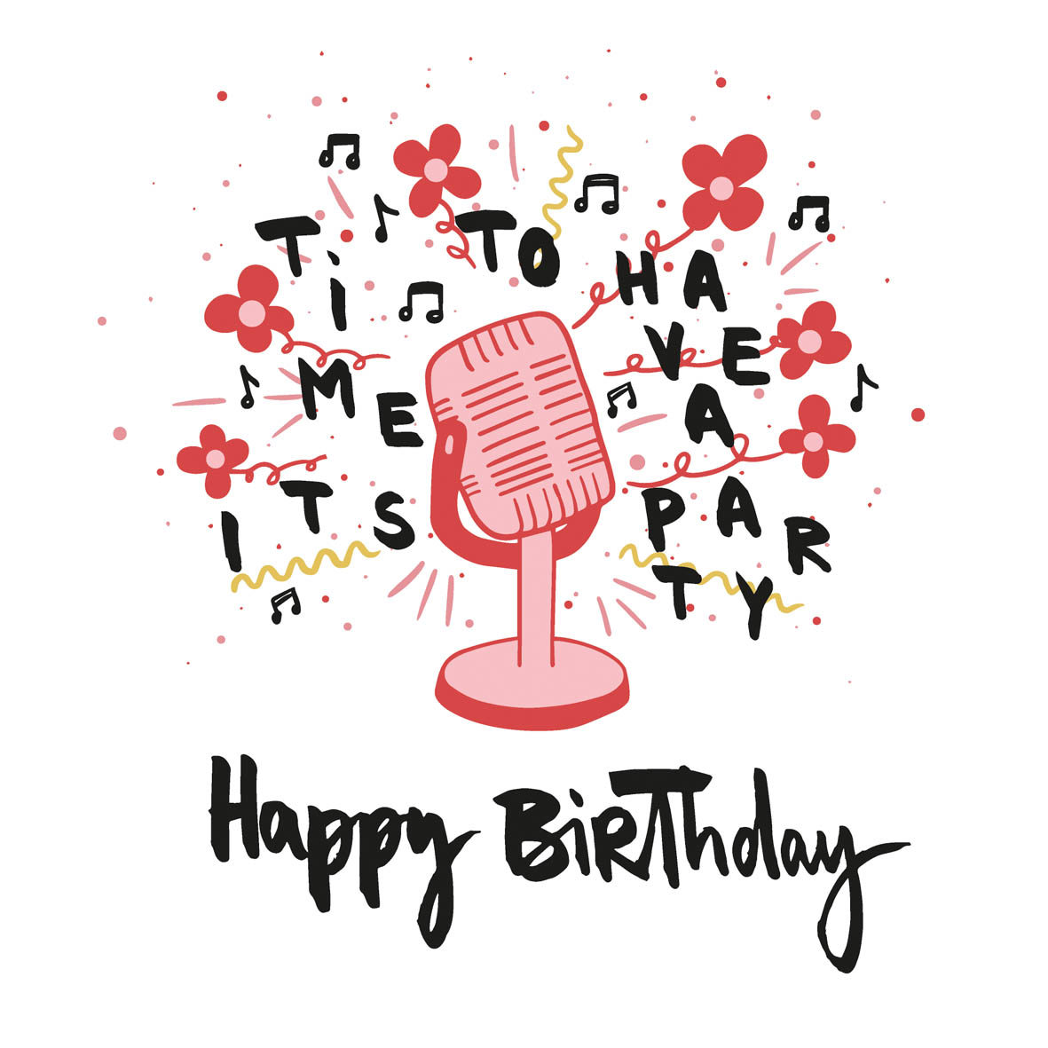 Happy Birthday by Formart Napkin 33x33 Happy Birthday by Formart Napkin 33x33