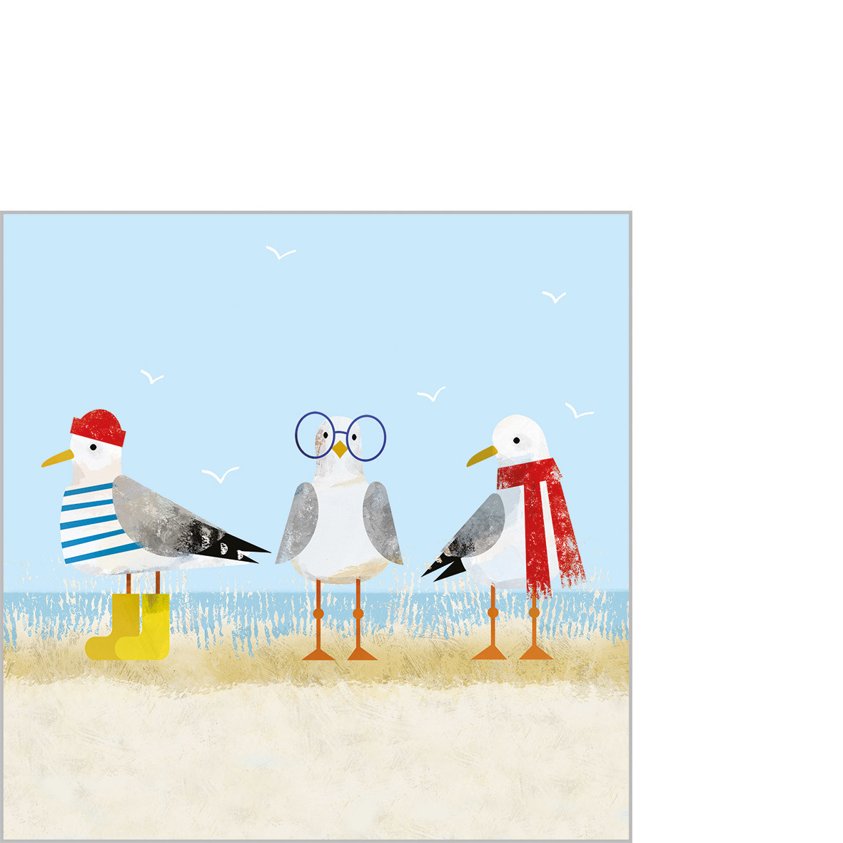 Sassy Seagulls Napkin 25x25