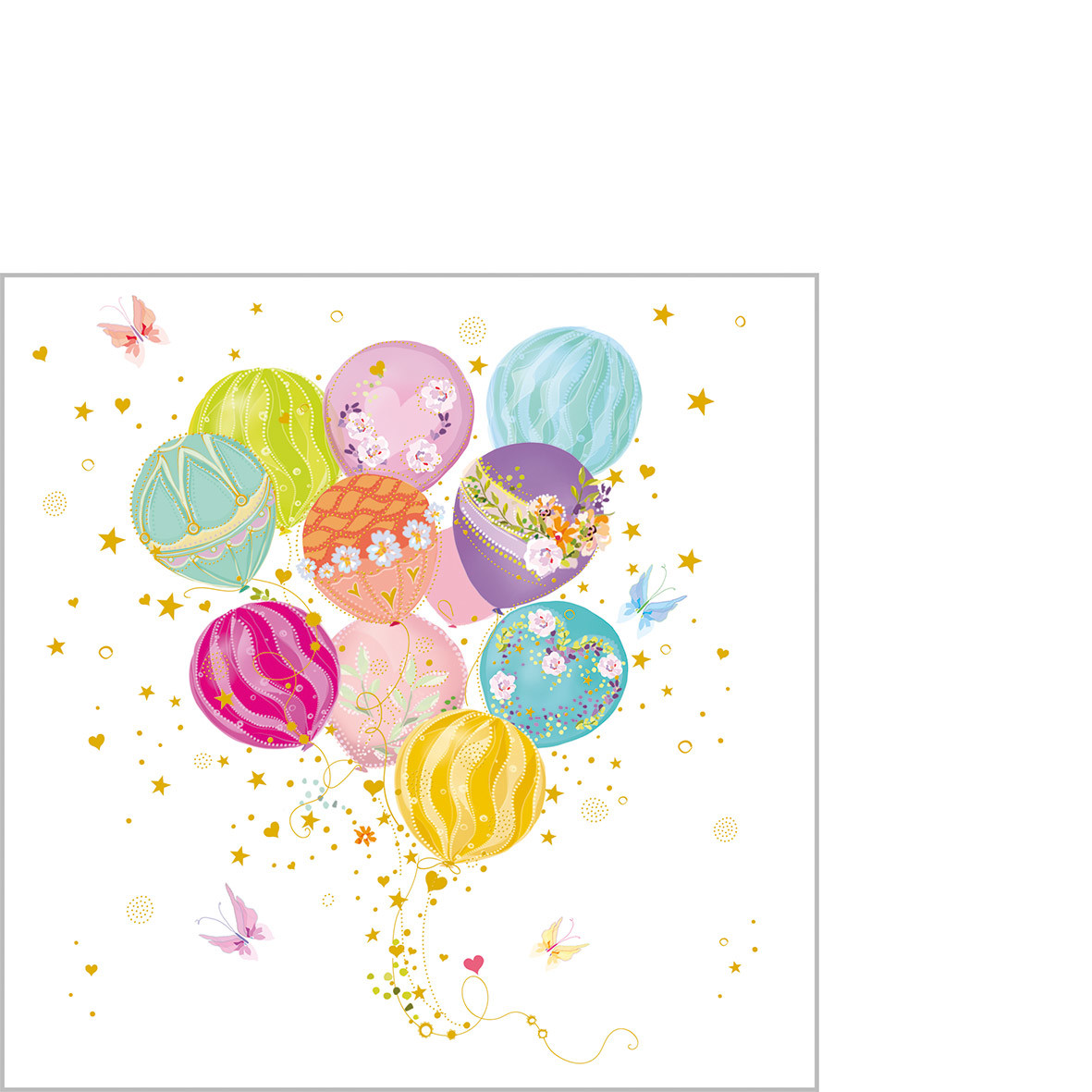 Balloons Napkin 25x25