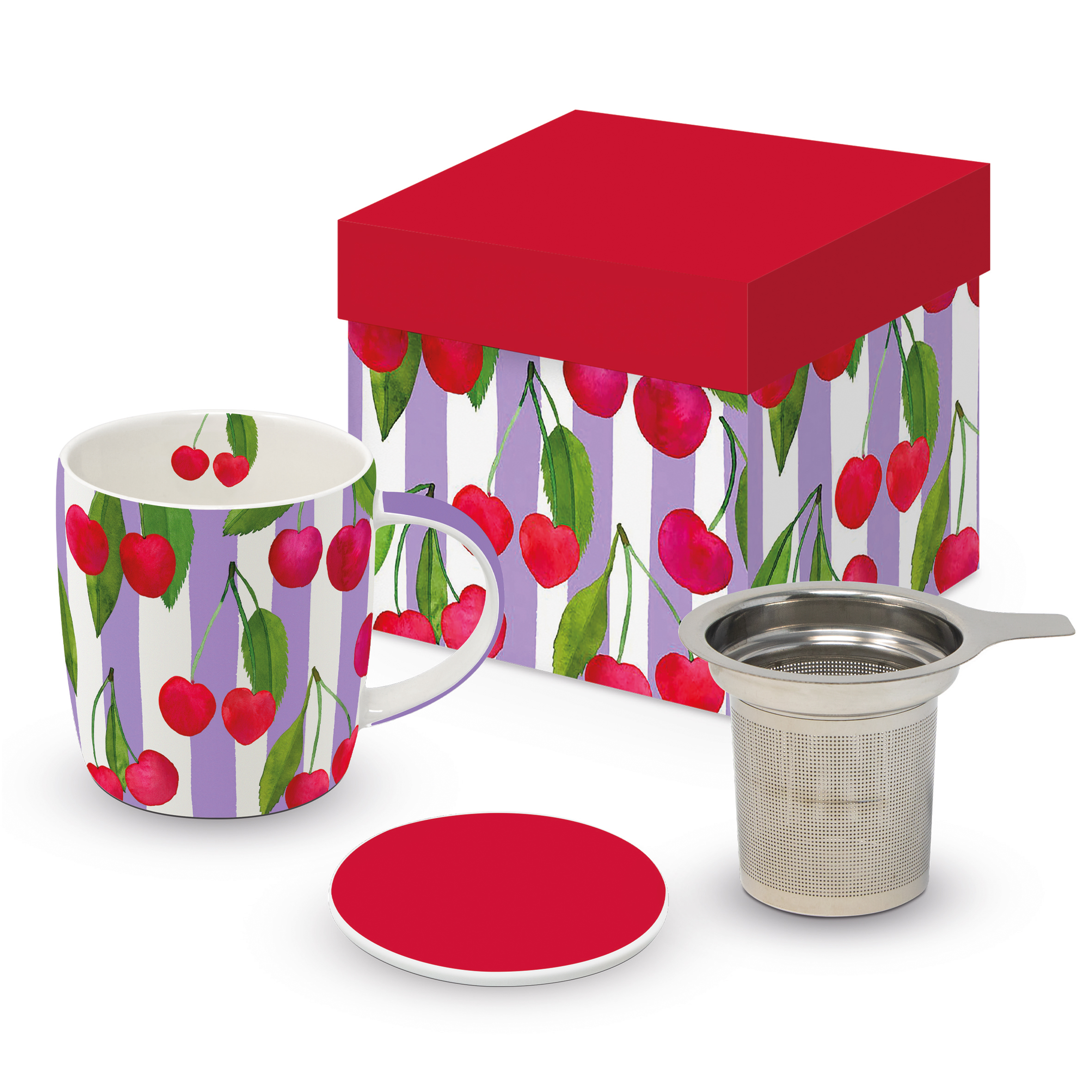Cherry & Stripes T-Mug GB
