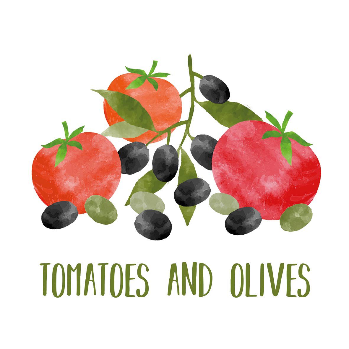 Tomatoes & Olives Napkin 33x33