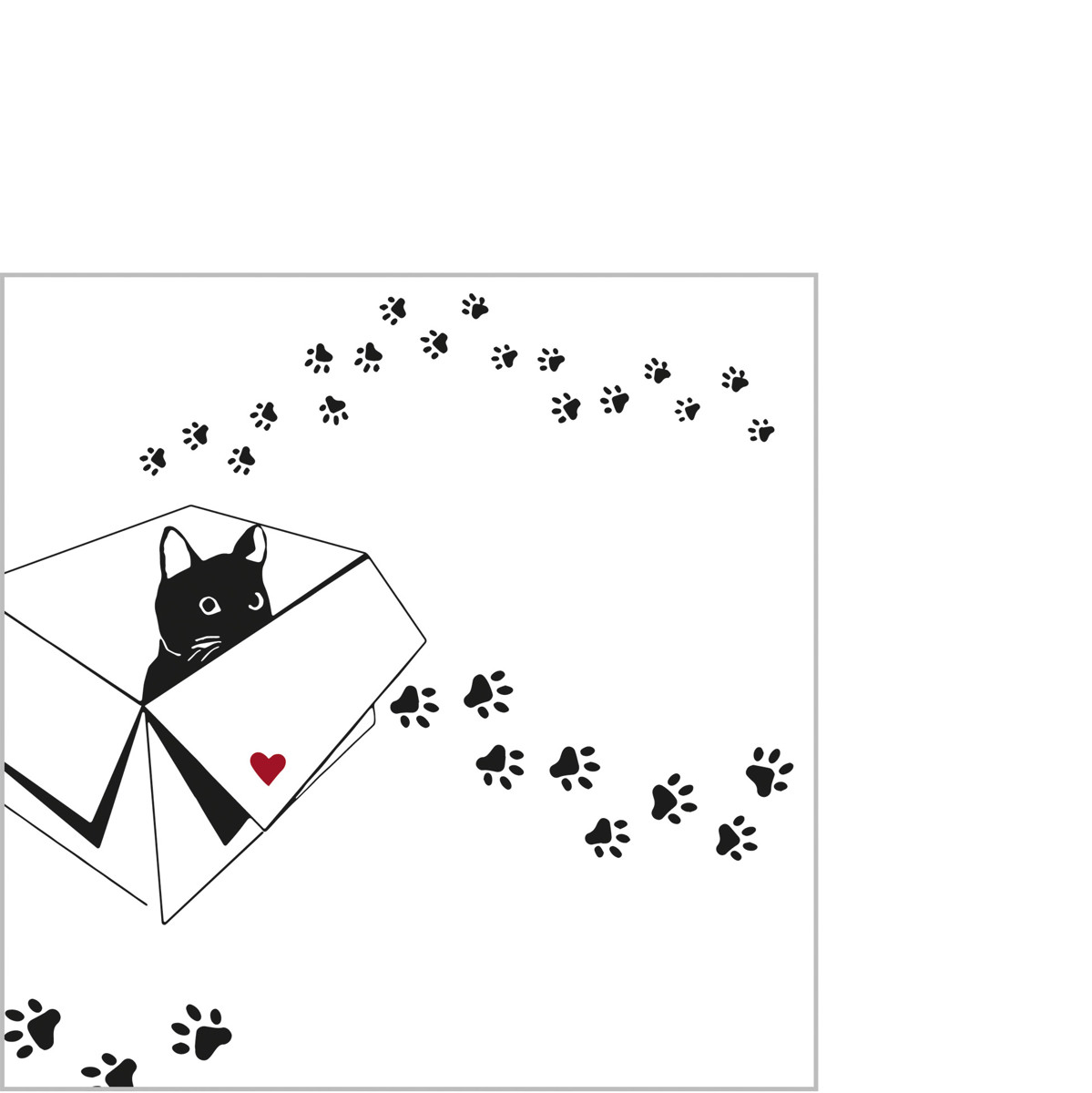 Atelier Chat Napkin 25x25 Atelier Chat Napkin 25x25