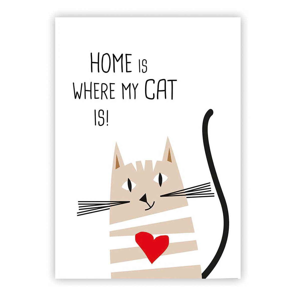 Home Cat Postcard