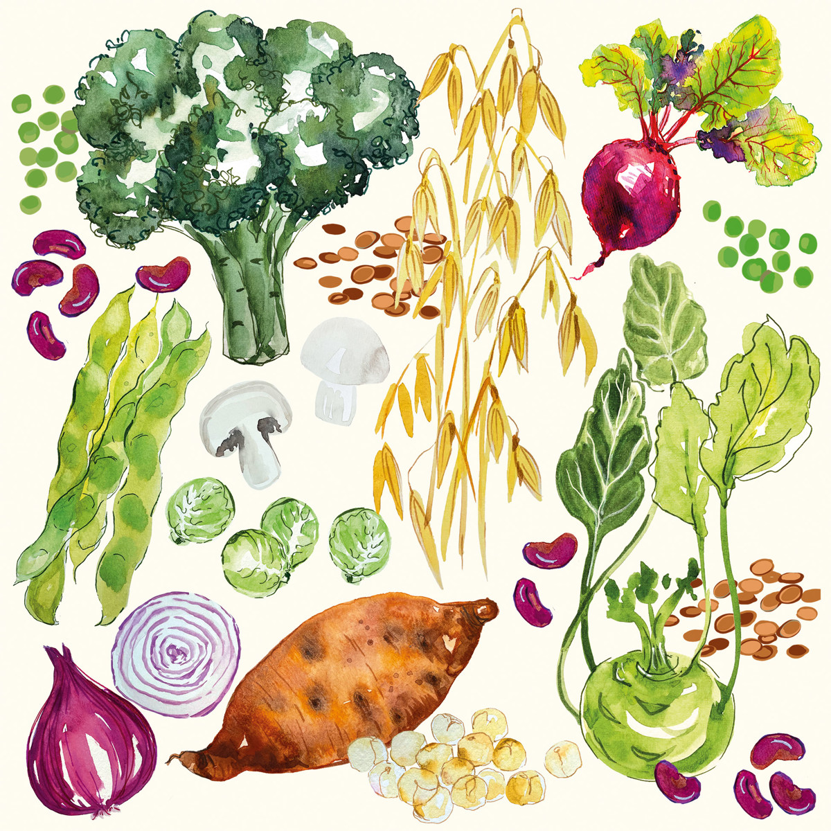 Veggies Napkin 33x33