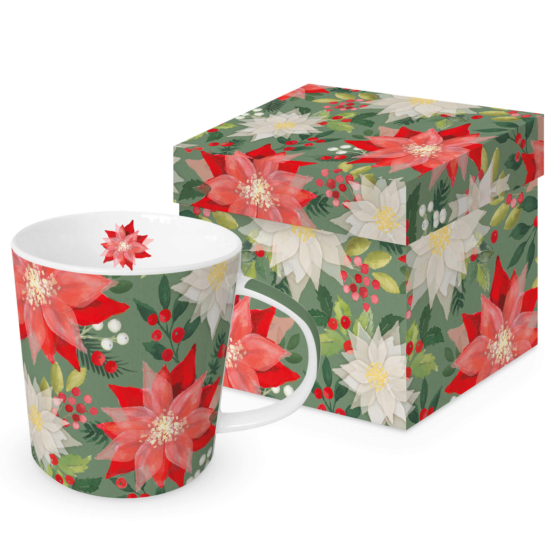 Merry Poinsettia Trend Mug GB