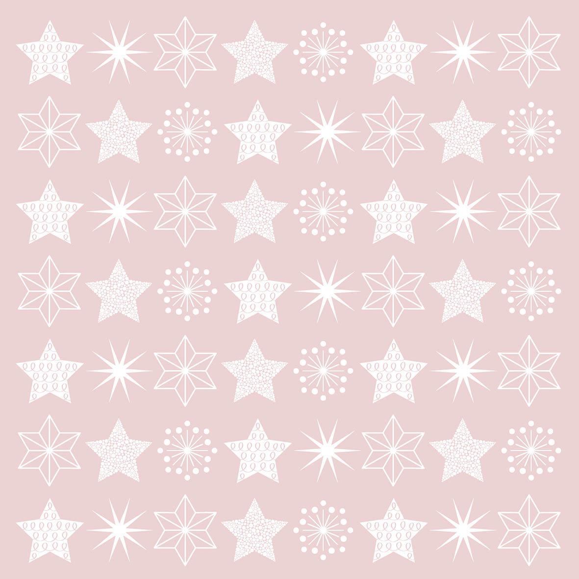 Pure Stars rosé Napkin 33x33