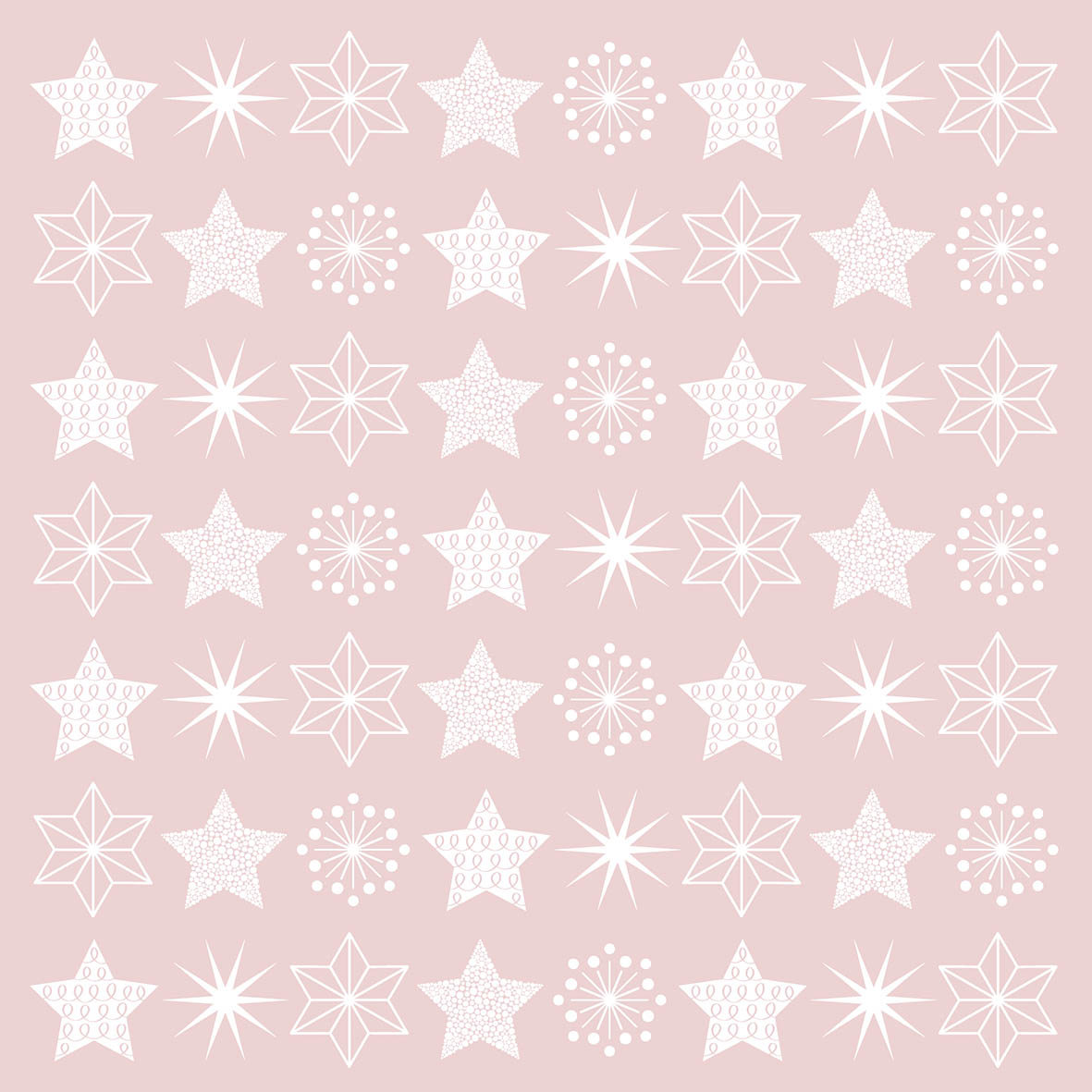 Pure Stars rosé Napkin 33x33 Pure Stars rosé Napkin 33x33