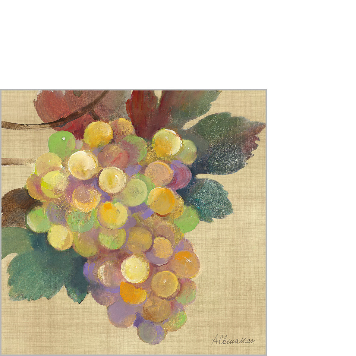 Wine Country White Napkin 25x25