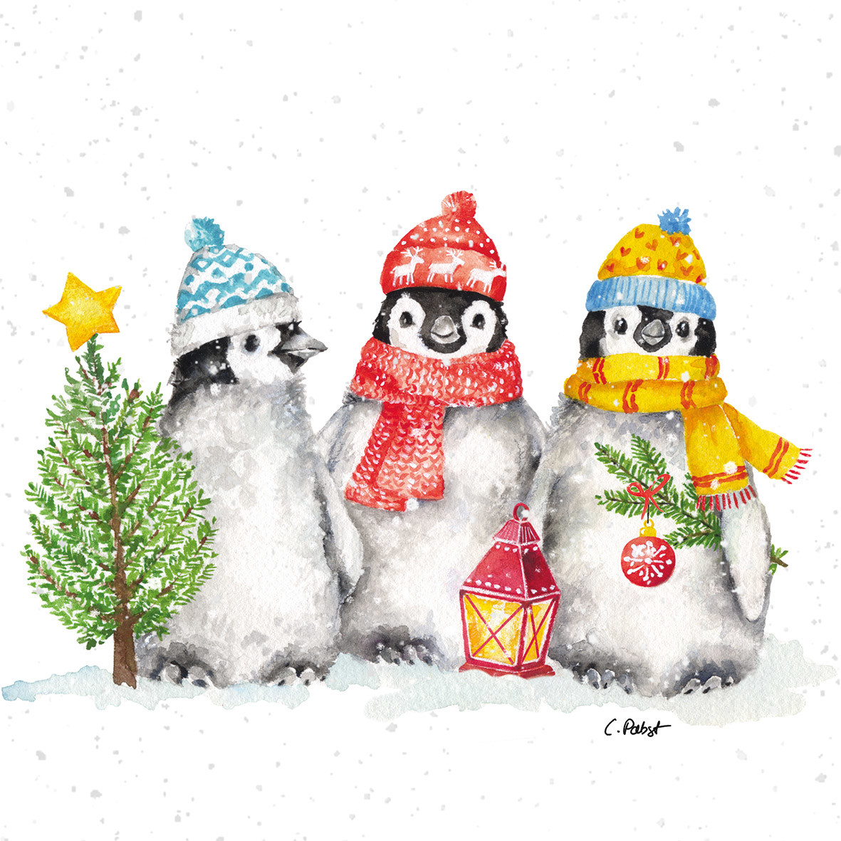 Sacred Penguins Napkin 33x33