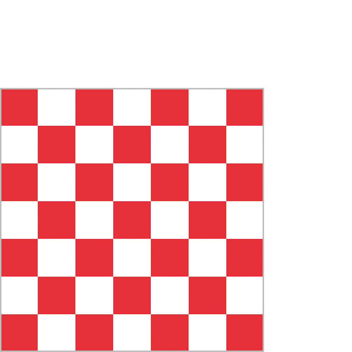 Chessboard red Napkin 25x25