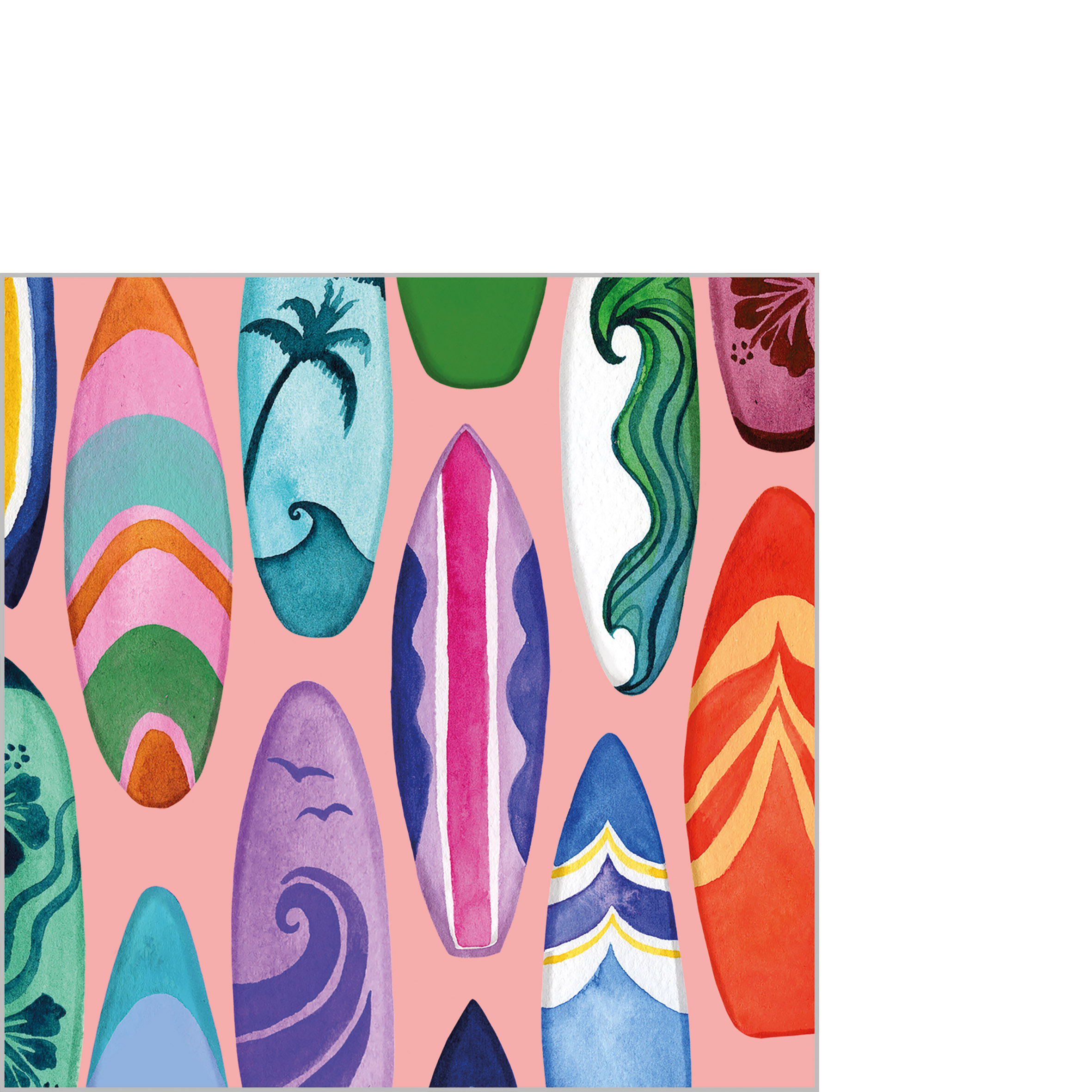 Surfboards Napkin 25x25