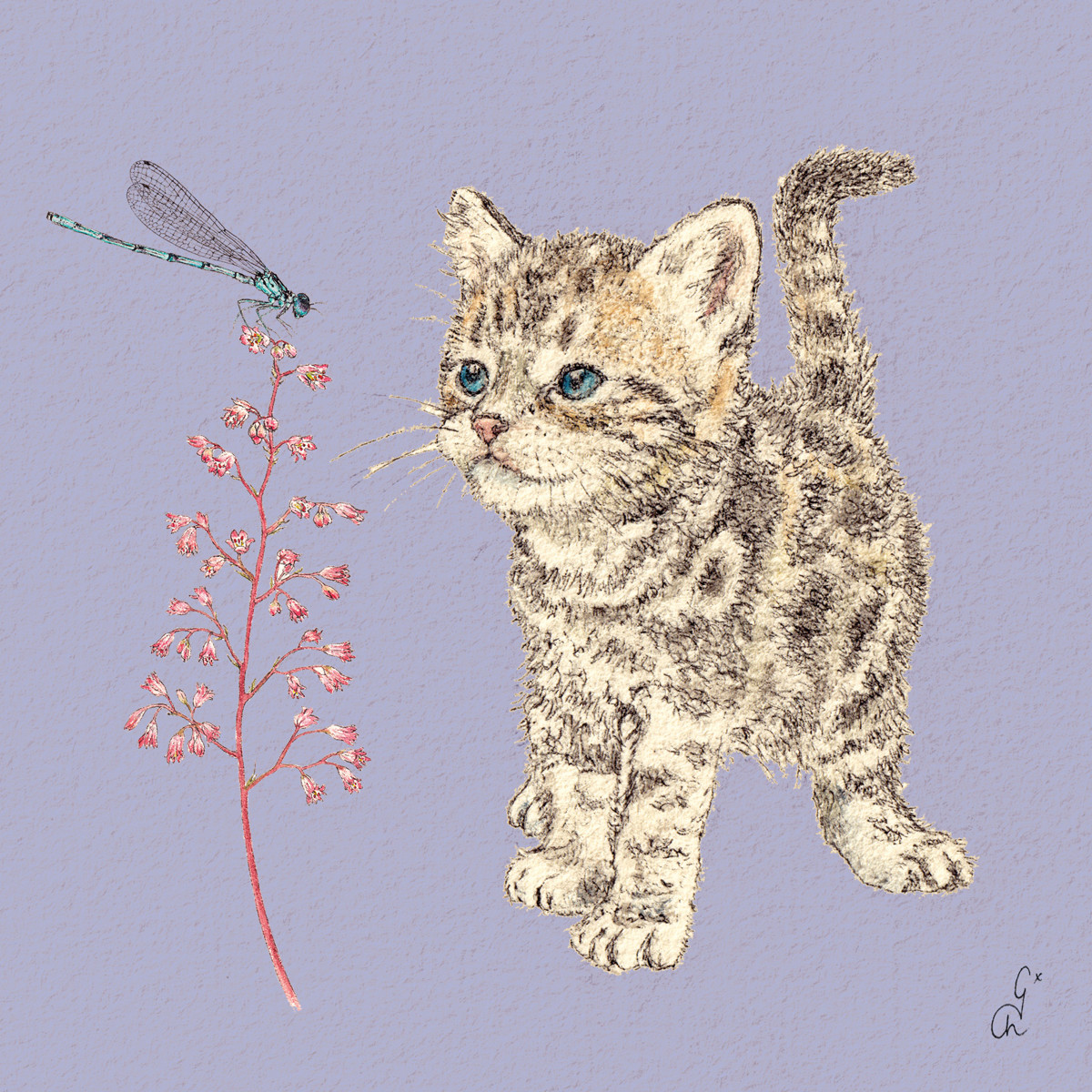 Kitty Cat Napkin 33x33