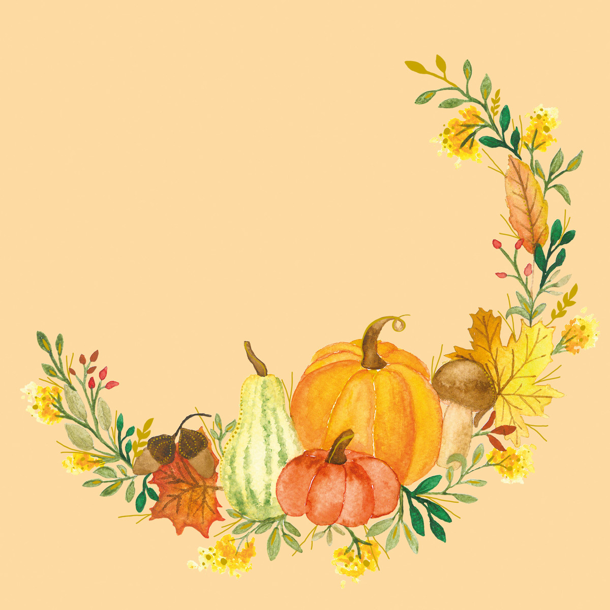 Pumpkin Flair  Napkin 33x33