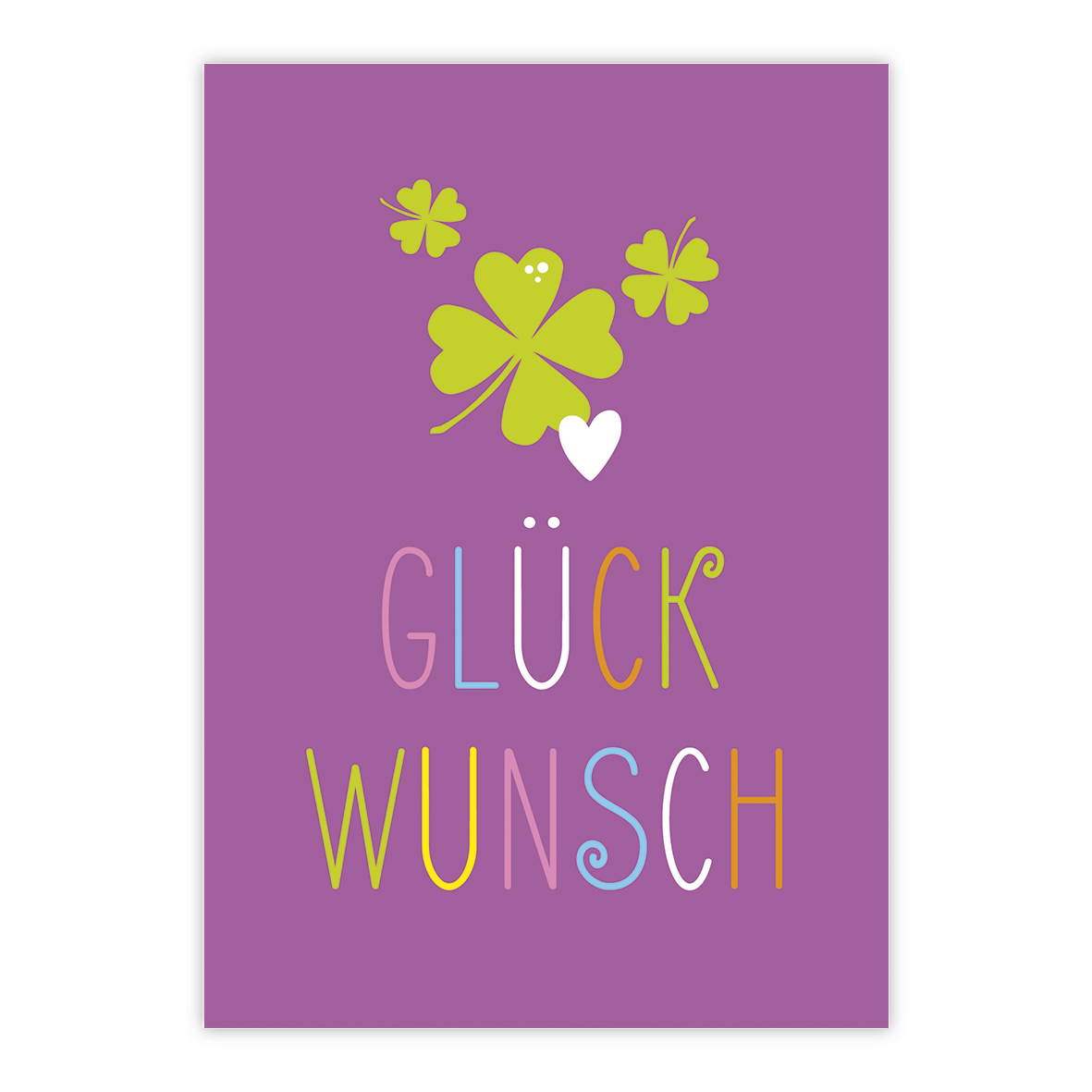 Glücksmoment Postcard